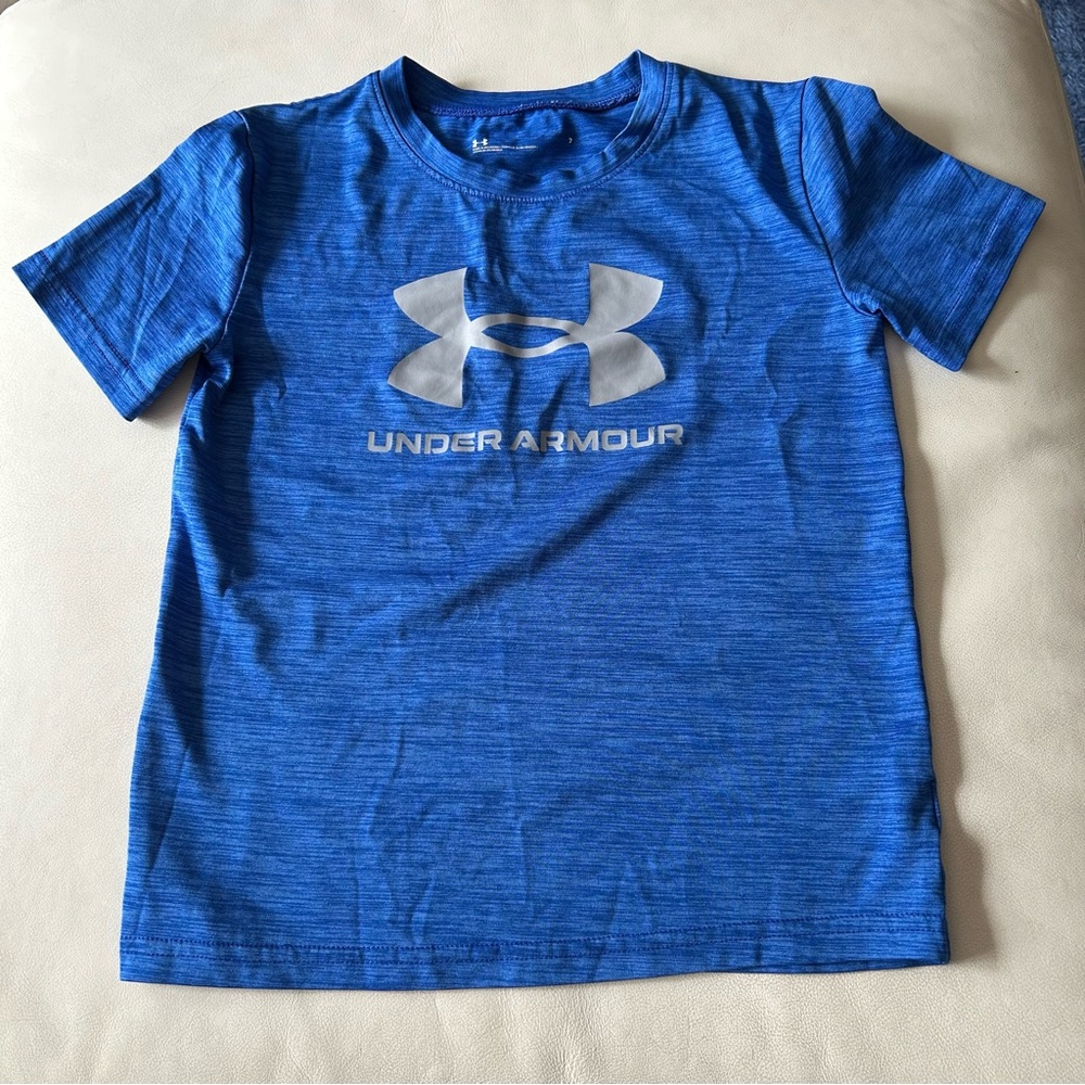 Under Armour Blue Short Sleeve Tee with Logo